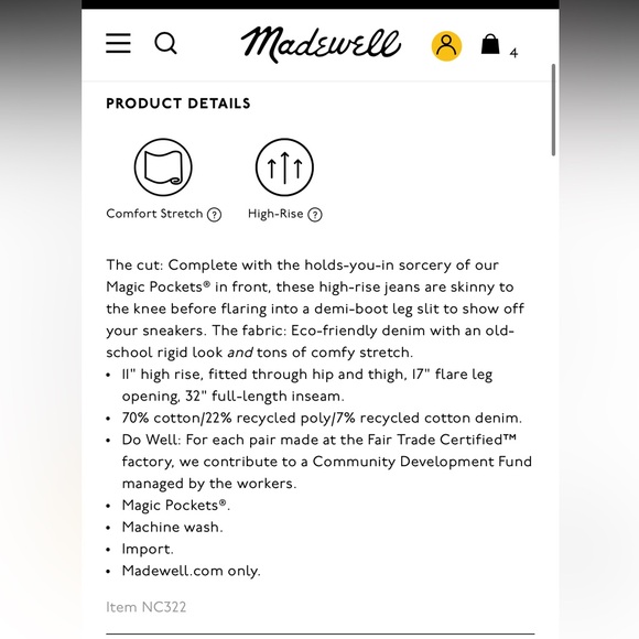 Madewell Roadtripper Skinny Flare - Picture 14 of 14